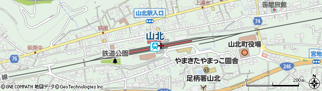 山北駅周辺の地図