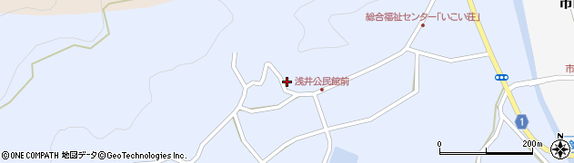 鳥取県西伯郡南部町浅井517周辺の地図