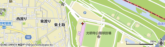 愛知県一宮市光明寺大日東周辺の地図