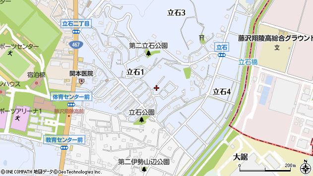 〒251-0872 神奈川県藤沢市立石の地図