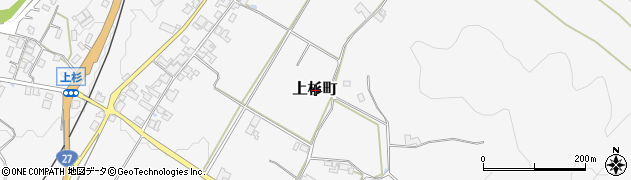 京都府綾部市上杉町周辺の地図
