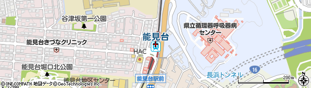 能見台駅周辺の地図