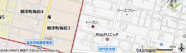 株式会社トーカン　岐阜共配センター周辺の地図