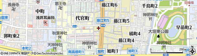 大垣タクシー株式会社　配車センター周辺の地図