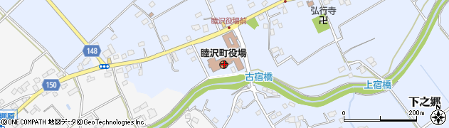 睦沢町役場周辺の地図