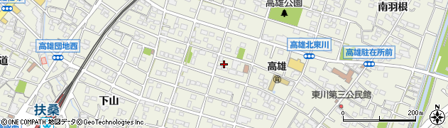 愛知県丹羽郡扶桑町高雄北東川75周辺の地図