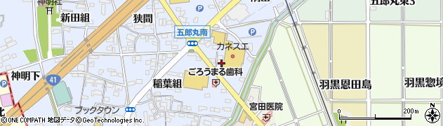 愛知県犬山市五郎丸（八龍）周辺の地図