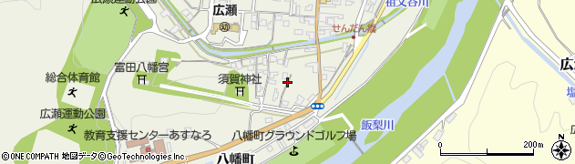 島根県安来市広瀬町広瀬周辺の地図