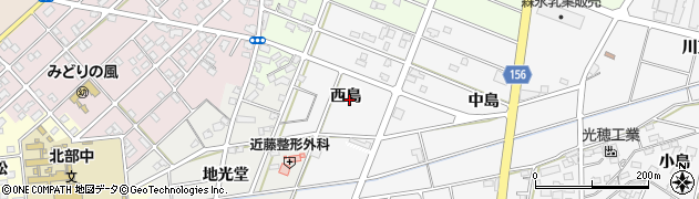 愛知県江南市和田町西島周辺の地図