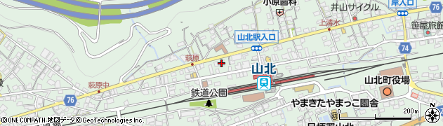 横浜銀行山北支店周辺の地図