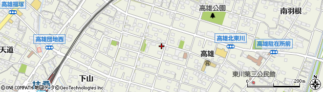 愛知県丹羽郡扶桑町高雄北東川20周辺の地図