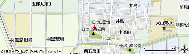 愛知県犬山市羽黒小豆田周辺の地図