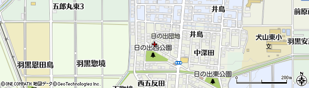 愛知県犬山市羽黒（小豆田）周辺の地図