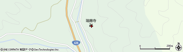 瑞応寺周辺の地図