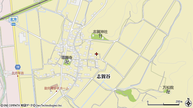 〒521-0218 滋賀県米原市志賀谷の地図