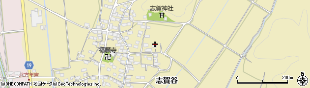 滋賀県米原市志賀谷周辺の地図