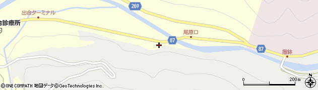 兵庫県養父市出合77周辺の地図