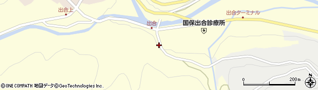 兵庫県養父市出合377周辺の地図