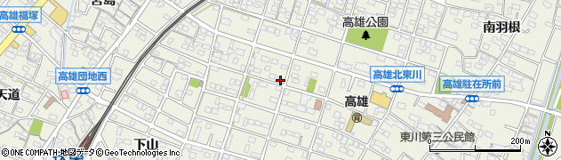 愛知県丹羽郡扶桑町高雄北東川8周辺の地図