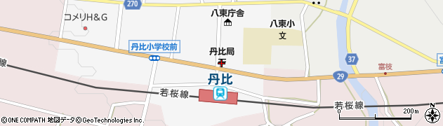 丹比郵便局周辺の地図