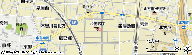 愛知県一宮市北方町北方東泉屋郷188周辺の地図