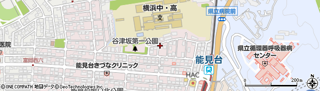 神奈川県横浜市金沢区能見台通周辺の地図