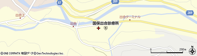 兵庫県養父市出合222周辺の地図