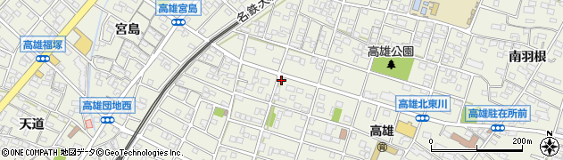 愛知県丹羽郡扶桑町高雄北東川1周辺の地図