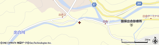 兵庫県養父市出合414周辺の地図
