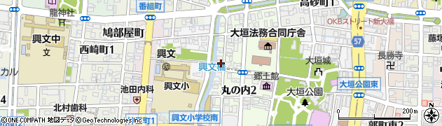 興文橋周辺の地図