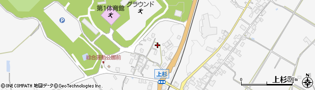 京都府綾部市上杉町太郎兵衛山周辺の地図
