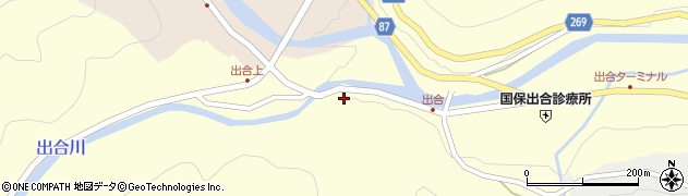 兵庫県養父市出合404周辺の地図