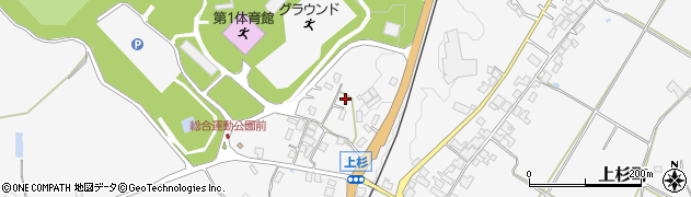 京都府綾部市上杉町（太郎兵衛山）周辺の地図