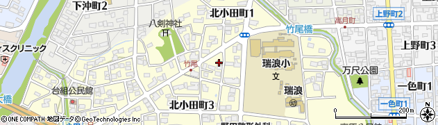 竹尾公民舘周辺の地図