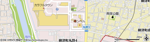 若鯱家カラフルタウン岐阜店周辺の地図