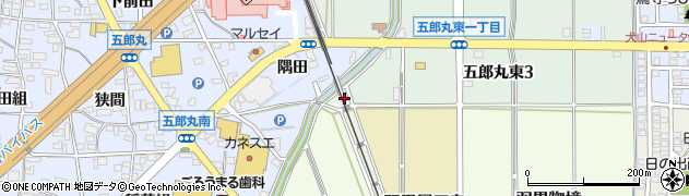 愛知県犬山市五郎丸道下周辺の地図