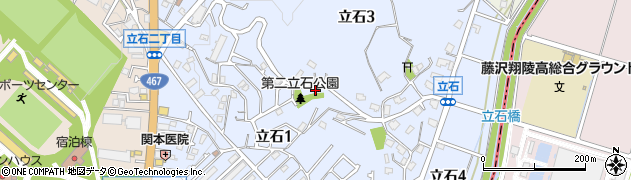 神奈川県藤沢市立石周辺の地図