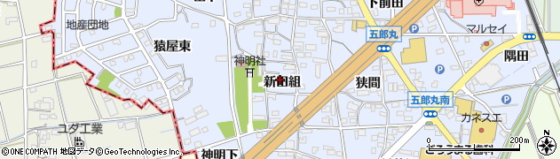 愛知県犬山市五郎丸（新田組）周辺の地図