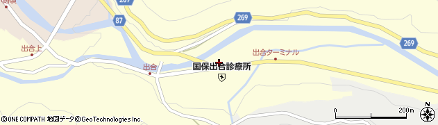 兵庫県養父市出合211周辺の地図