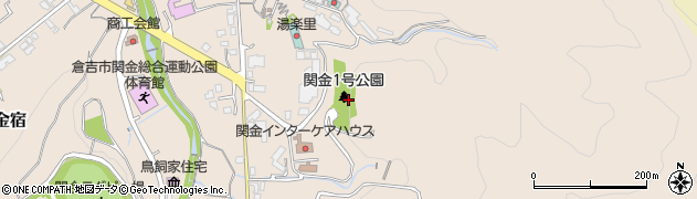 関金1号公園周辺の地図