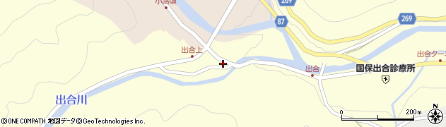 兵庫県養父市出合498周辺の地図