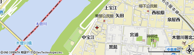 愛知県一宮市北方町北方中宝江5周辺の地図