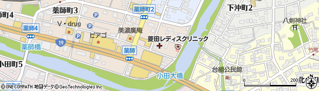 岐阜県瑞浪市薬師町1丁目周辺の地図