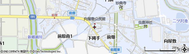 愛知県犬山市前原前畑1周辺の地図