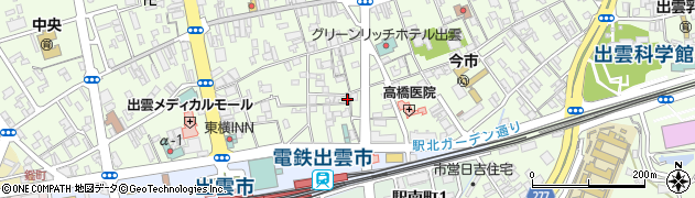 島根県出雲市今市町1466周辺の地図