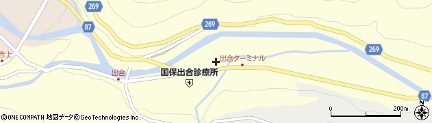 兵庫県養父市出合193周辺の地図