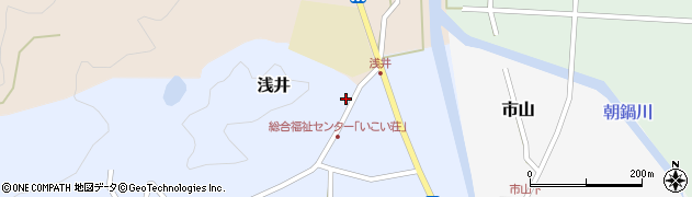 鳥取県西伯郡南部町浅井361周辺の地図