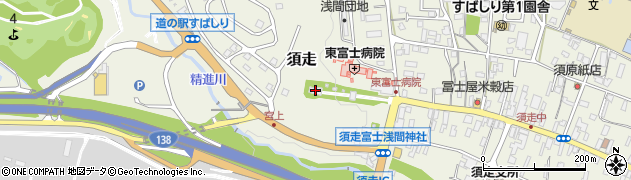 冨士浅間神社(須走浅間神社)周辺の地図