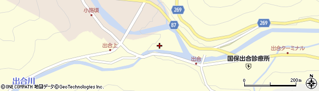 兵庫県養父市出合364周辺の地図