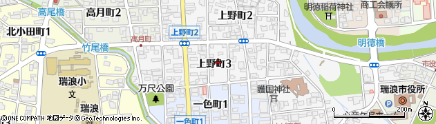 岐阜県瑞浪市上野町周辺の地図